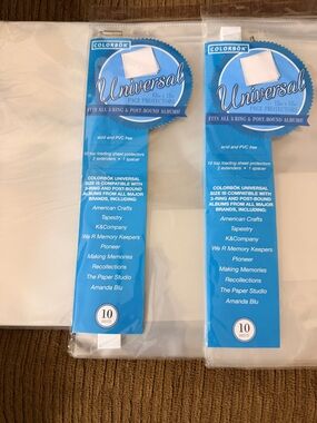 ColorBok Universal 12in x 12in Clear Photo Protectors